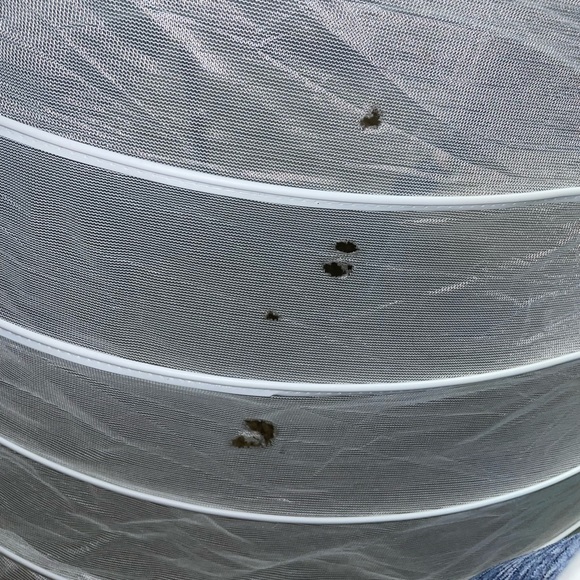 Champagne/Aqua Ruffled Strapless Quinceañera Dress by House of Wu (26800) Size 4 - Picture 17 of 17